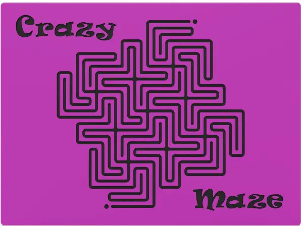 Crazy maze activity panel